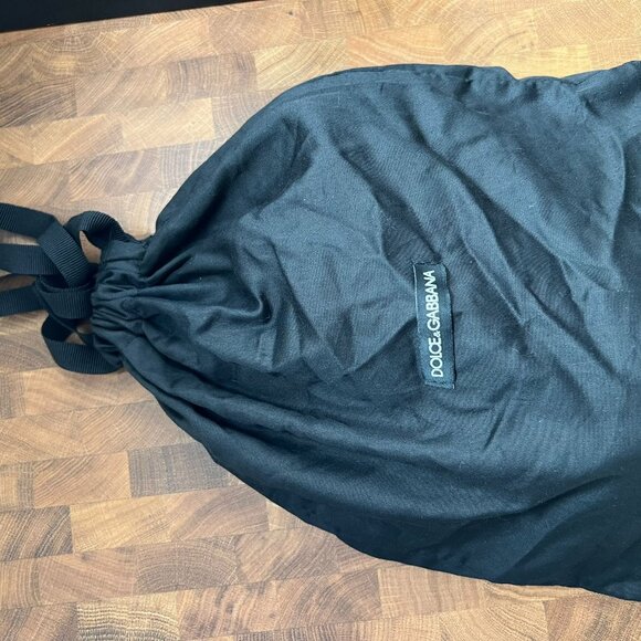 Dolce&Gabbana Black Gold Sculpted-Heel Baroque DG Patent Leather Sandals - Picture 14 of 14